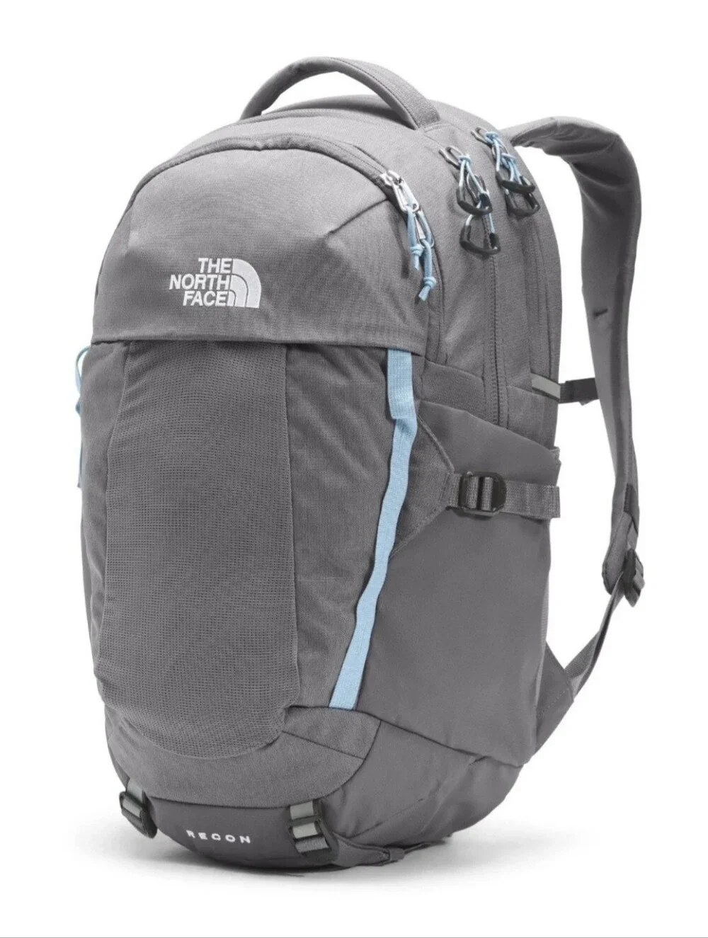 THE NORTH FACE Recon Backpack - Women's Zinc Grey Dark Heather/Powder Blue NWT